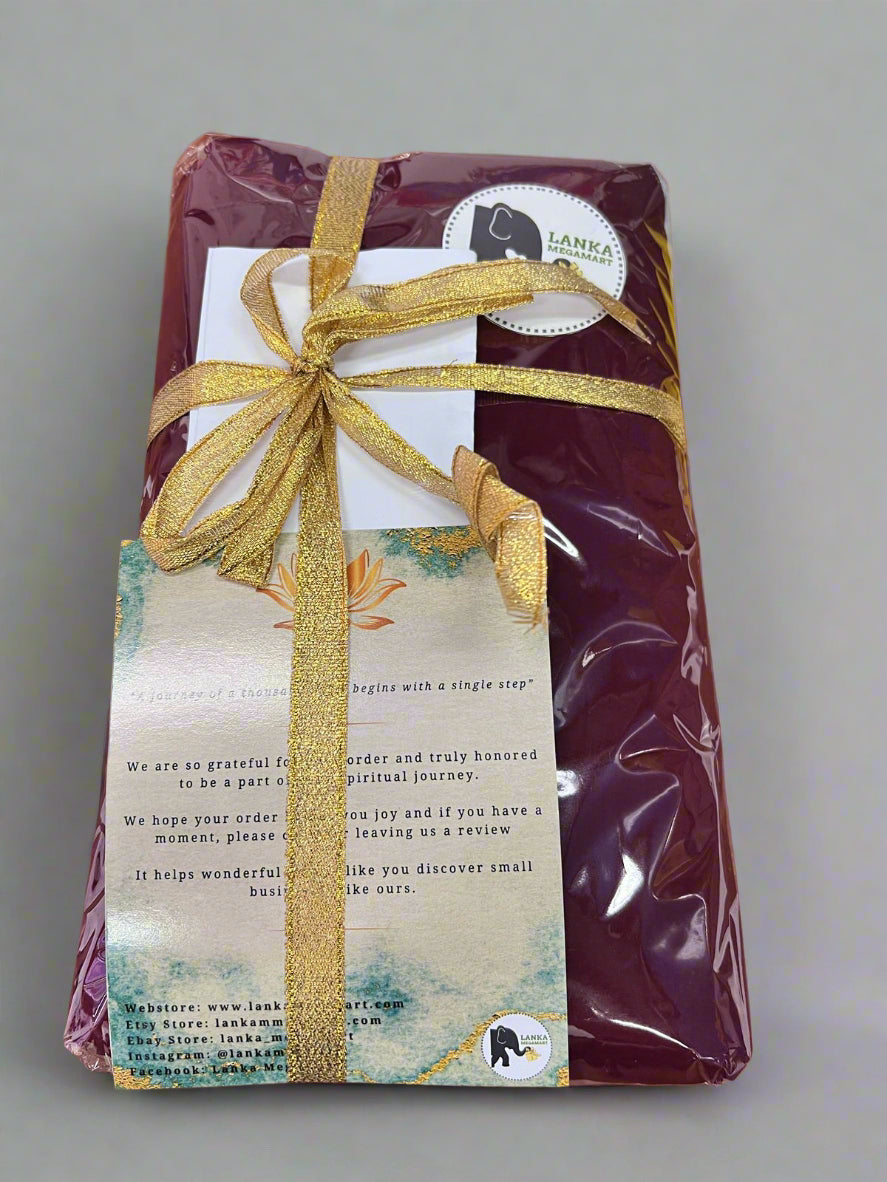 Buddhist Monk Robe & Shawl Set | 100% Cotton | Ideal Gift for Monks | Available in 12 Colors