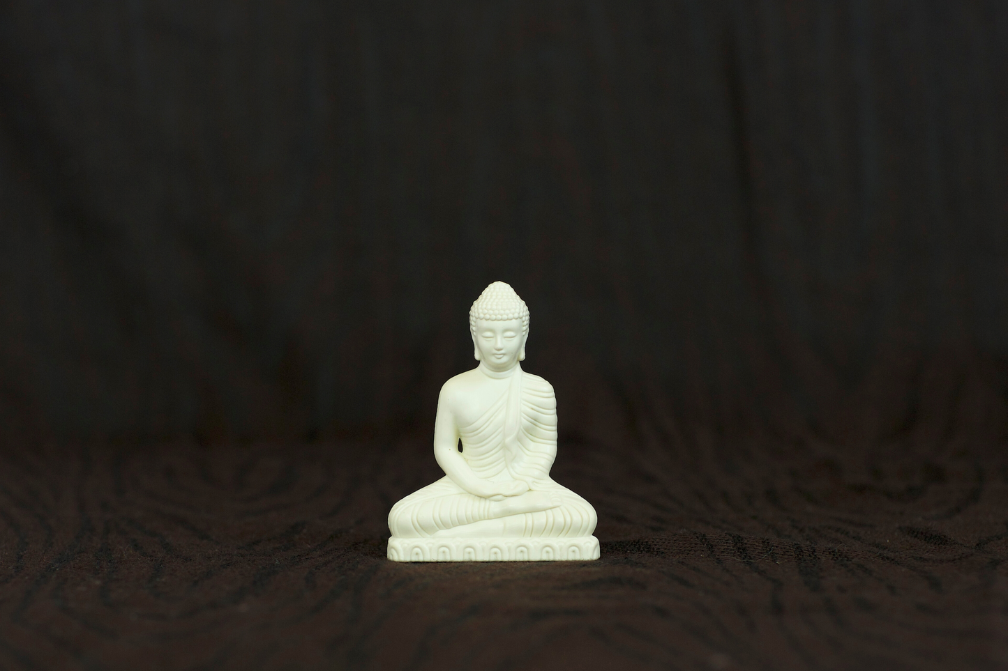 Mini Buddha Statue for Car Dashboard, 2.5” Small Zen Buddha Figurine with 3M Adhesive for Meditation, Travel Altar & Spiritual Gift