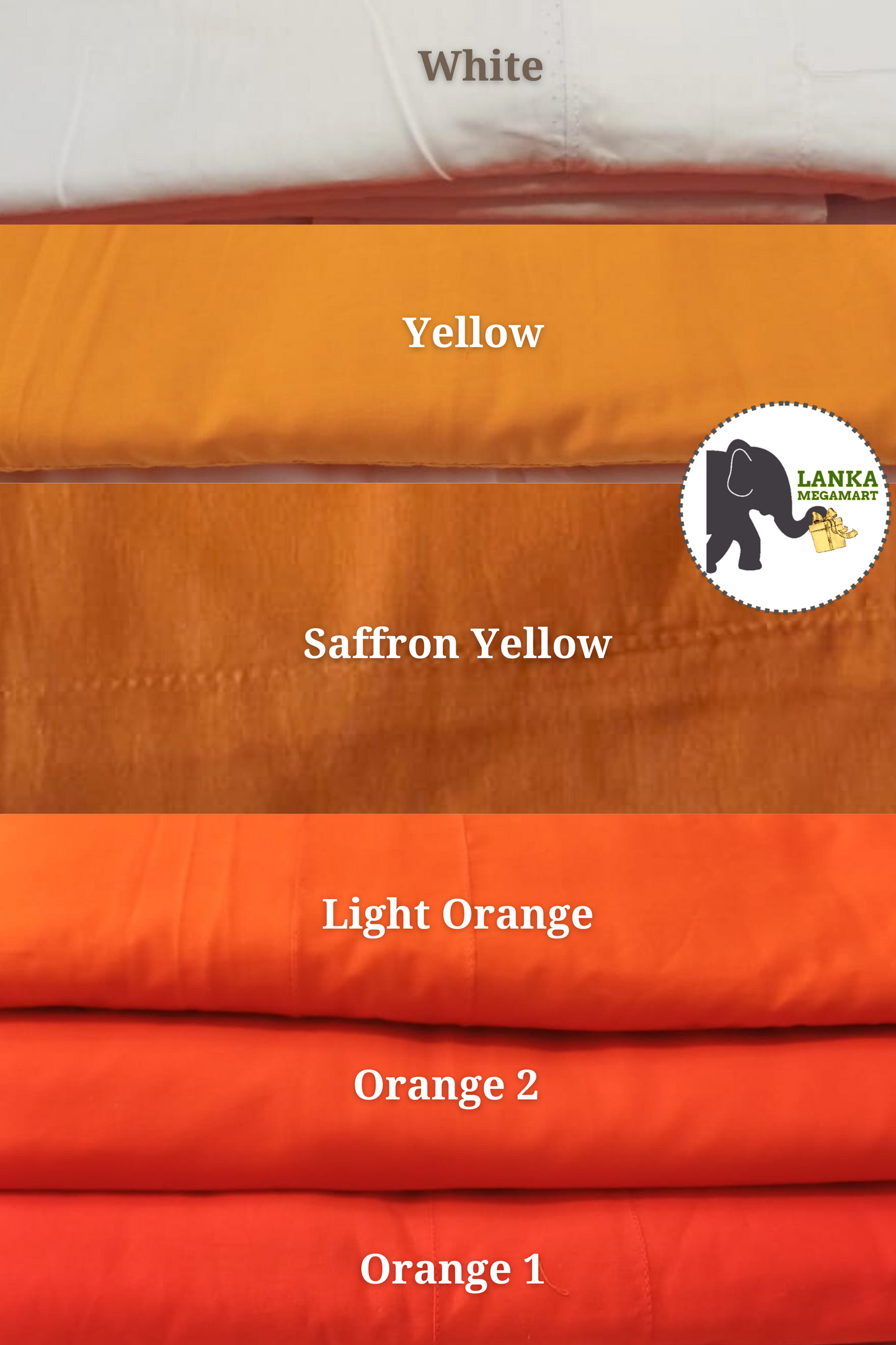Large, XL Buddhist Monk Robe & Shawl Set | Ideal Gift for Monks | 100% Cotton | Available in 12 Colors
