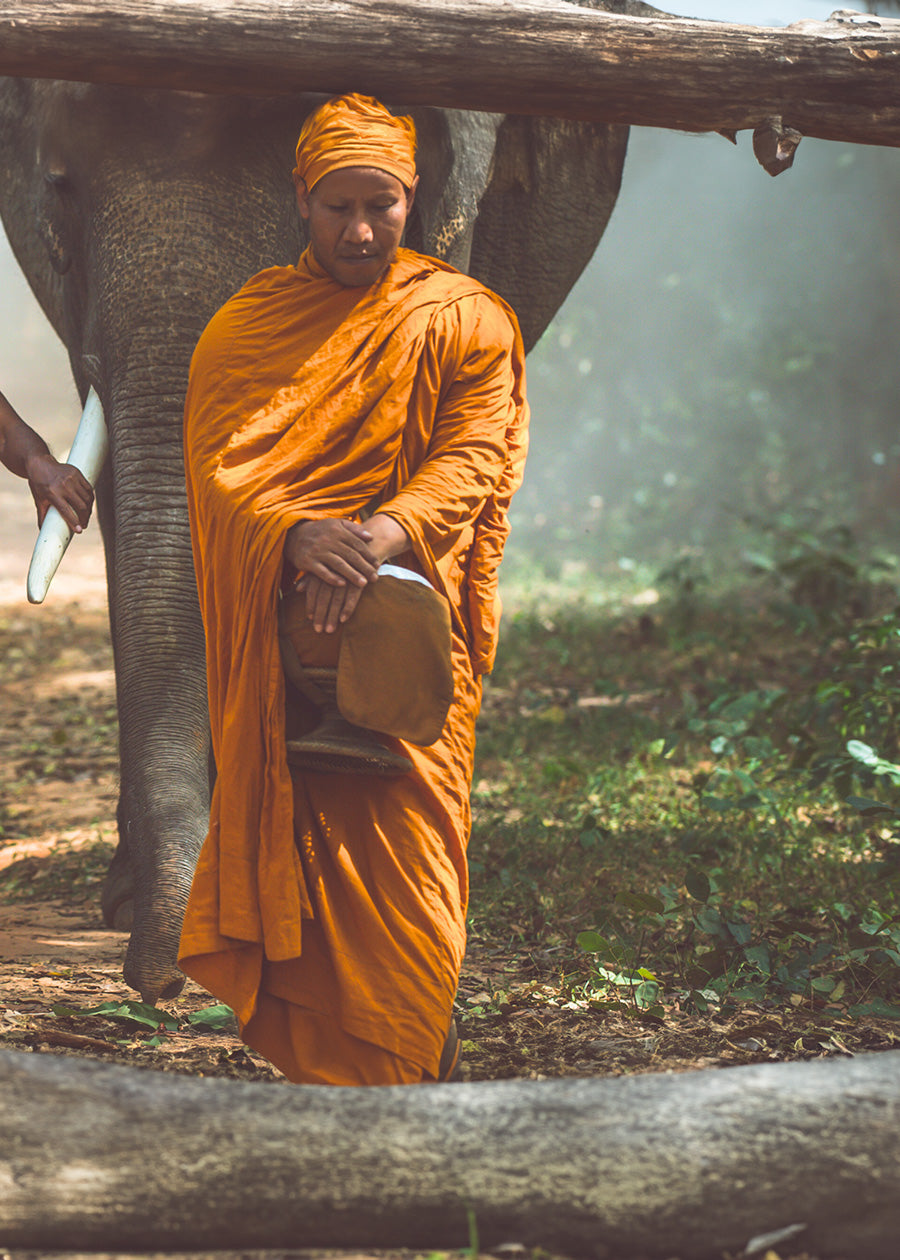 Double Layer Robe, 100% Cotton Buddhist Monk Robe – Lanka Mega Mart