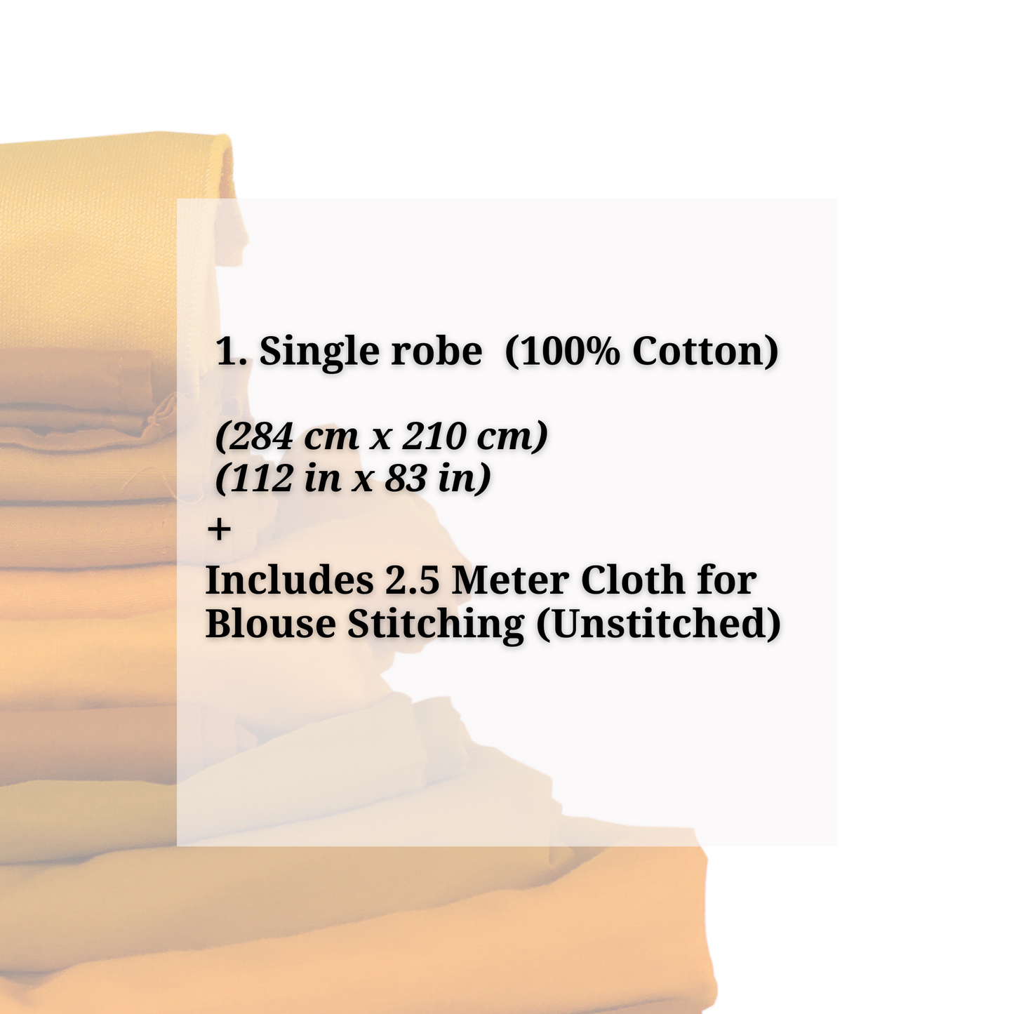 Buddhist Nun Robe with Blouse Fabric | Authentic, Comfortable Sil Mani & Meditation Clothing | 100% Cotton